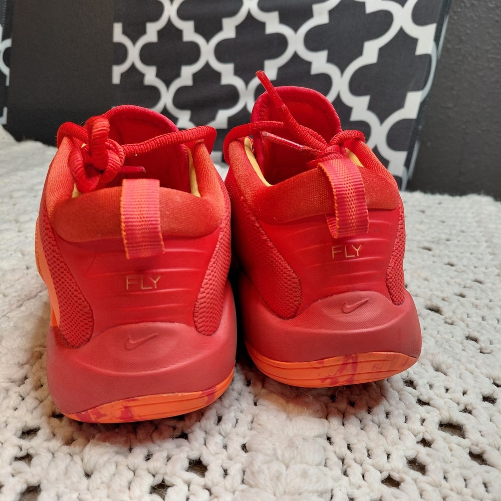 Nike Isofly Gs Basketball Shoes Youth 4 Sneaker Atomic Orange Glacier FN4384-800 - Picture 4 of 11